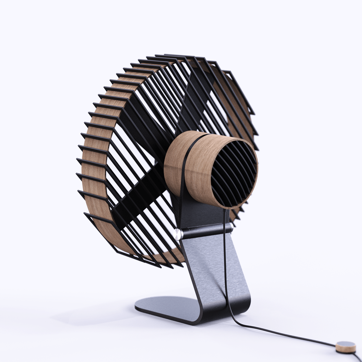 Fan，Desktop fan，wooden ，