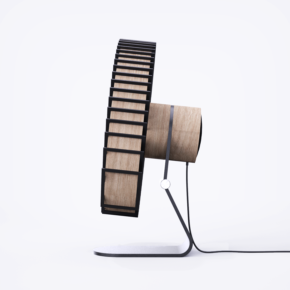 Fan，Desktop fan，wooden ，