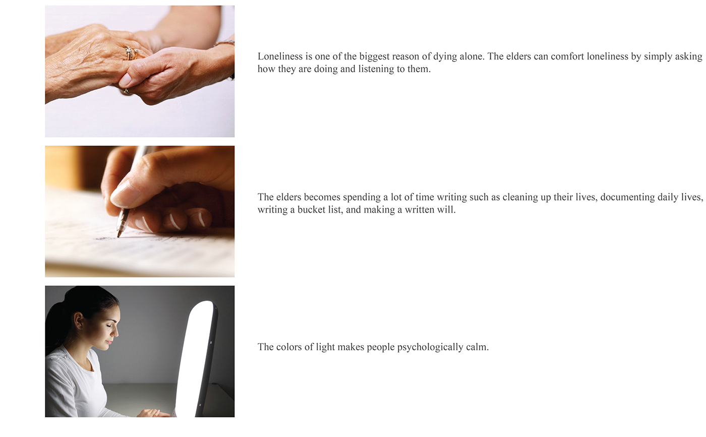 lamp，lonely，comfort，