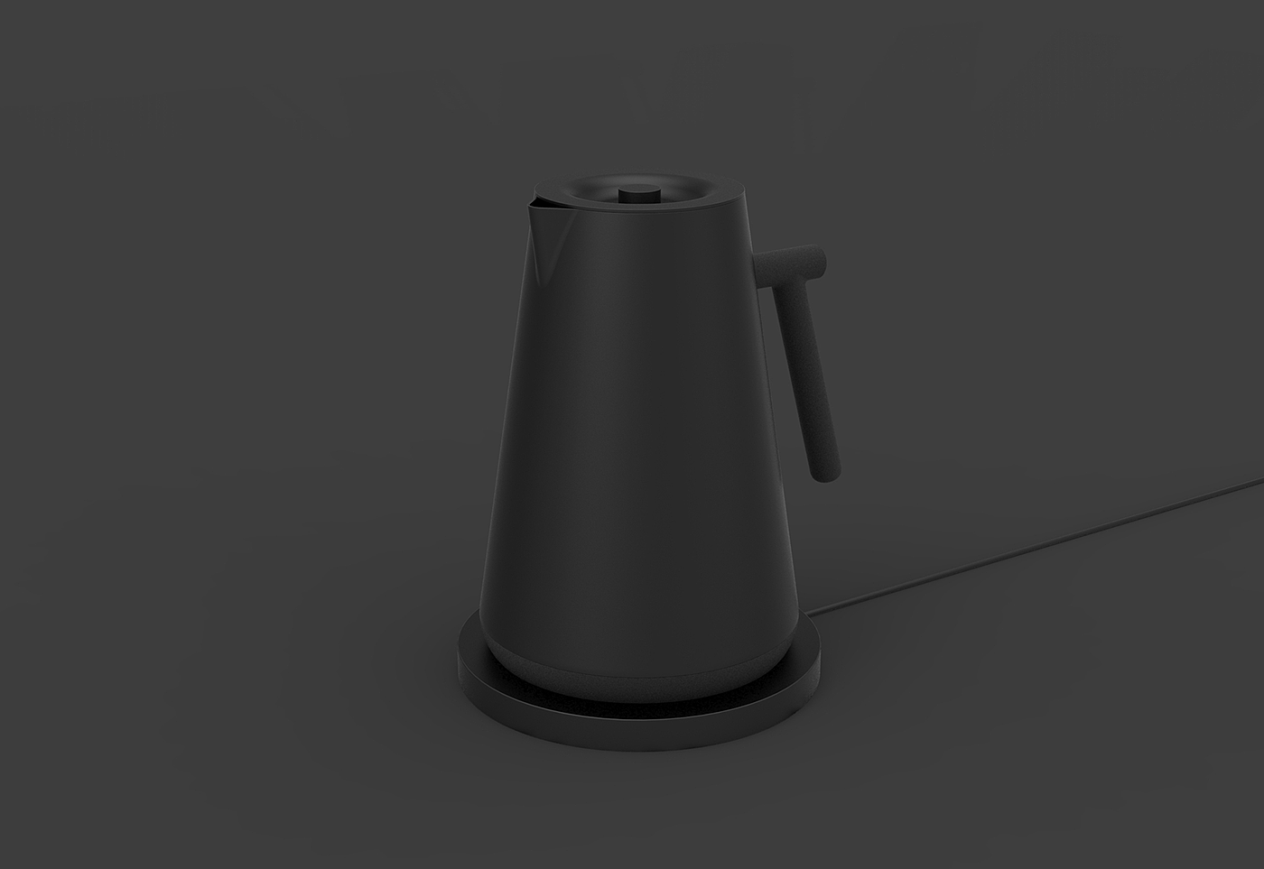 Minimalist，black，kettle，