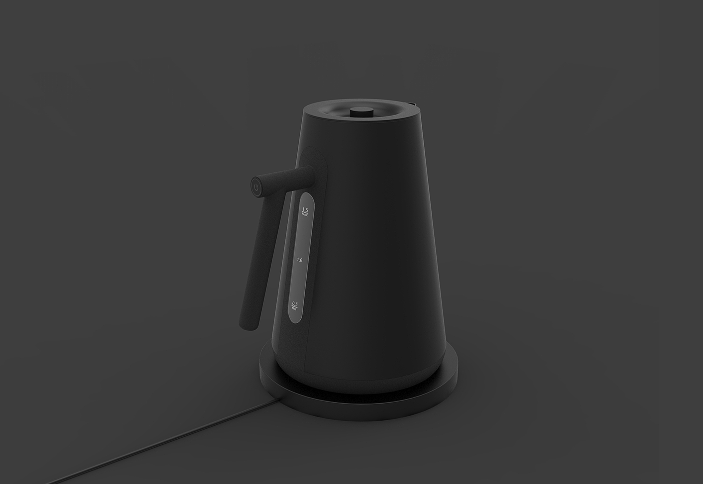 Minimalist，black，kettle，