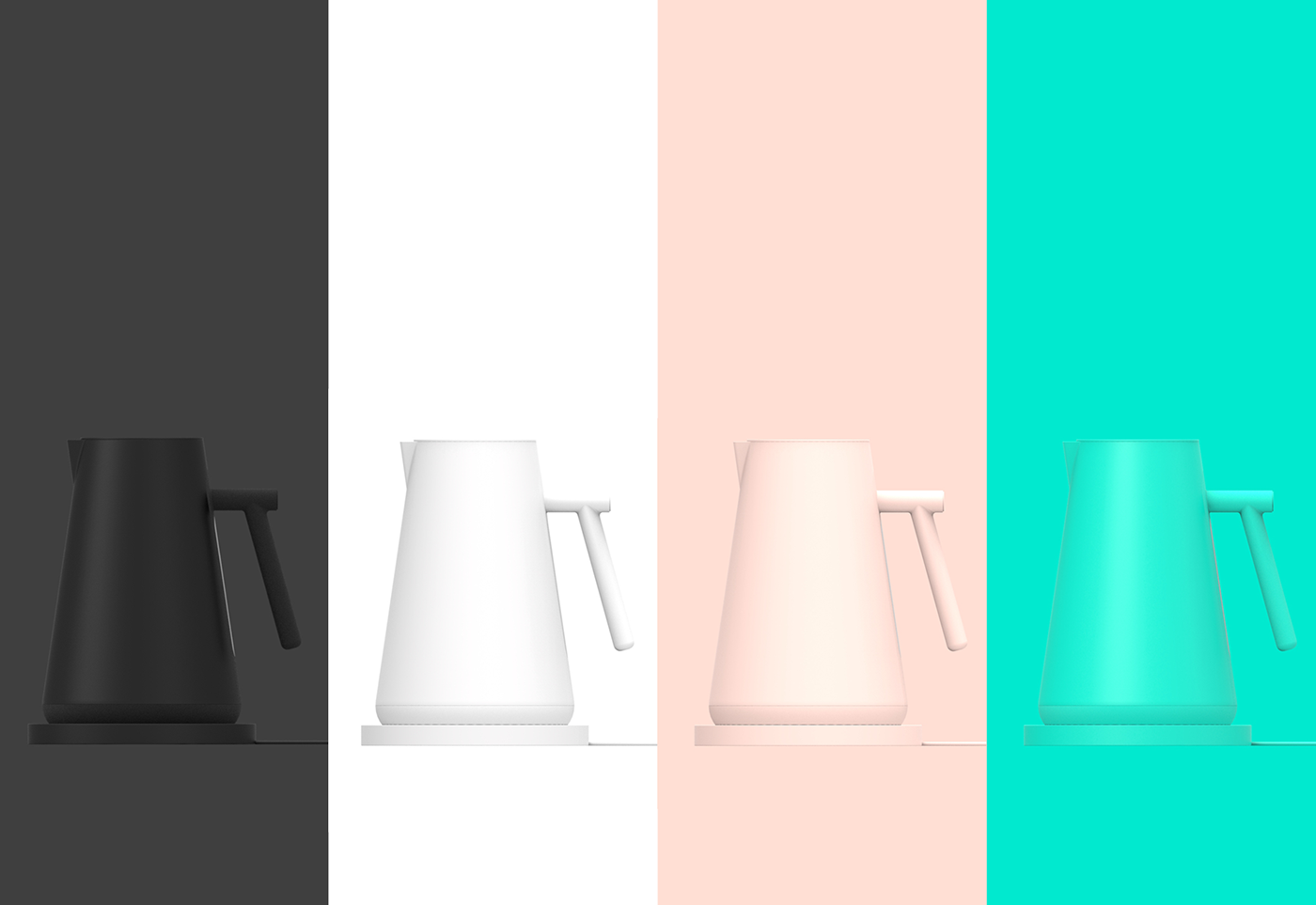 Minimalist，black，kettle，