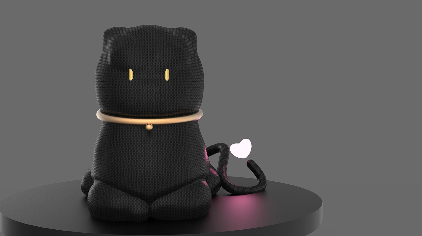 玩偶，c4d，ks，IP，原创设计，猫，