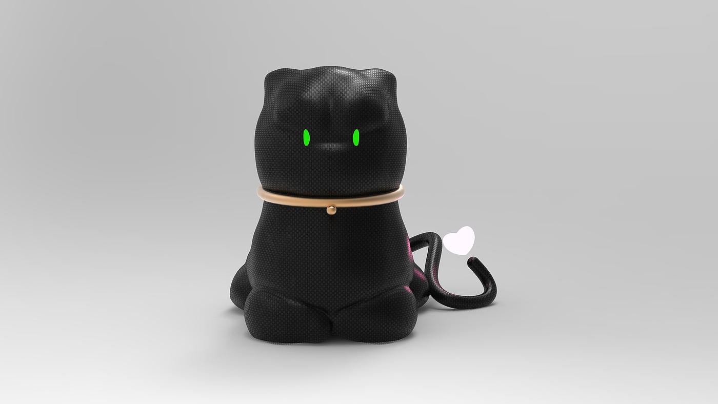 玩偶，c4d，ks，IP，原创设计，猫，