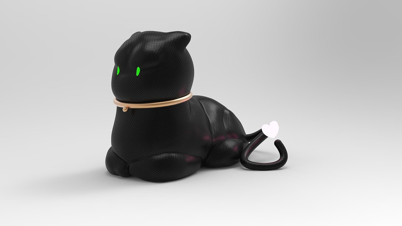 玩偶，c4d，ks，IP，原创设计，猫，