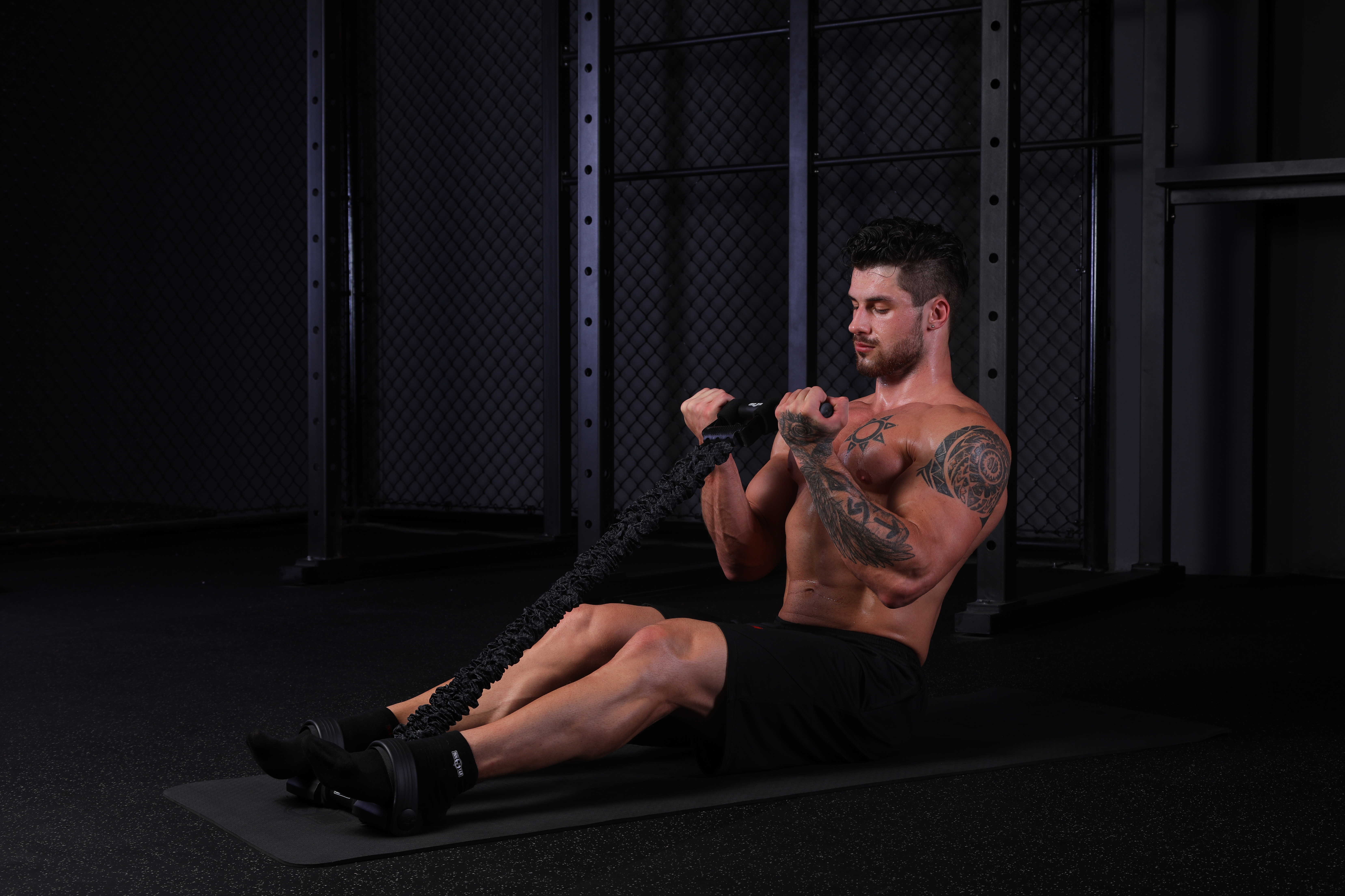 Fitness, muscle, plasticity, slimming, strength, elastic rope，