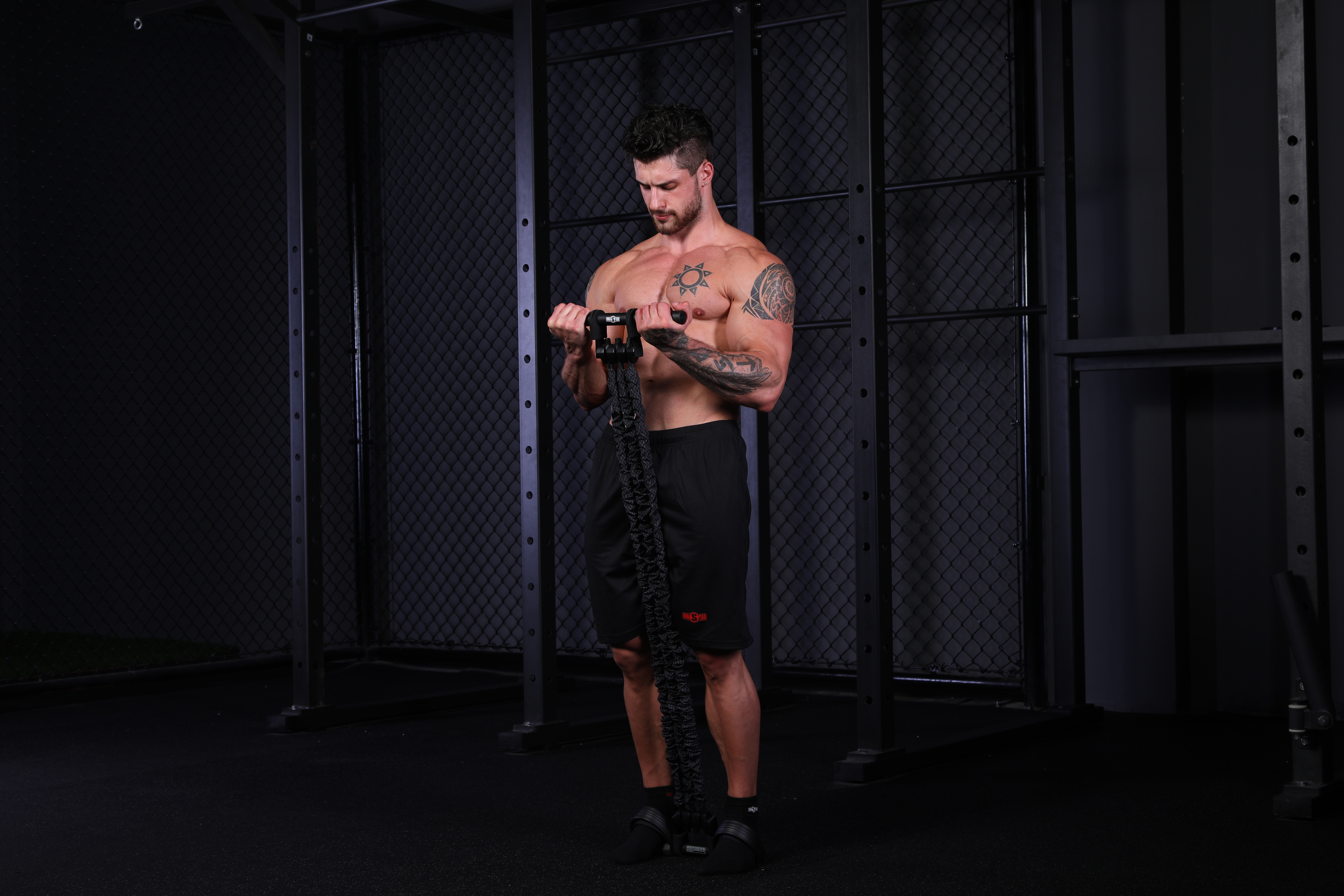 Fitness, muscle, plasticity, slimming, strength, elastic rope，