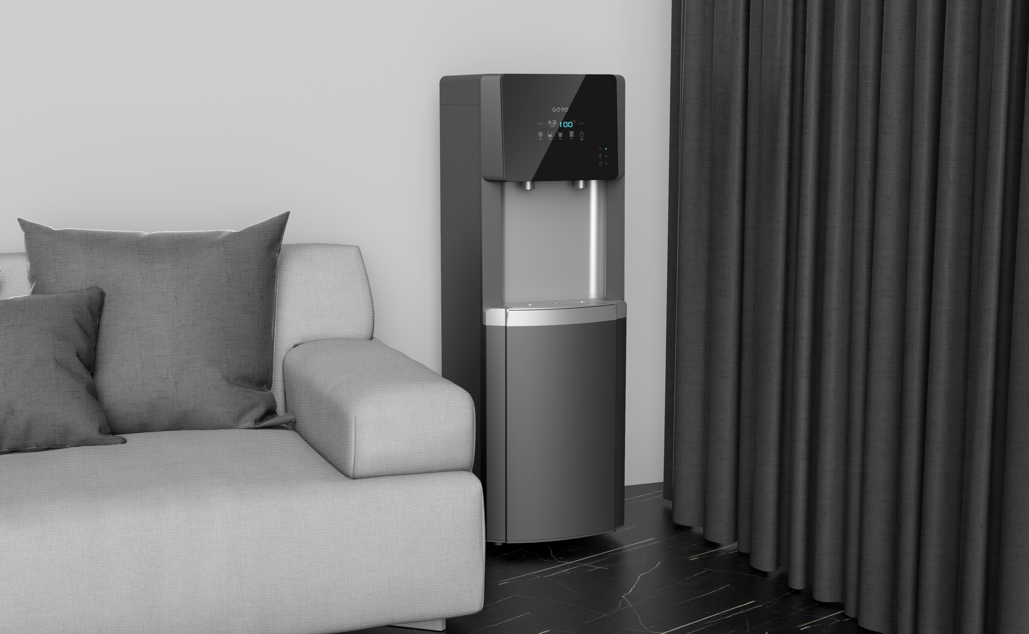 Grey design，Water dispenser，Household appliances，