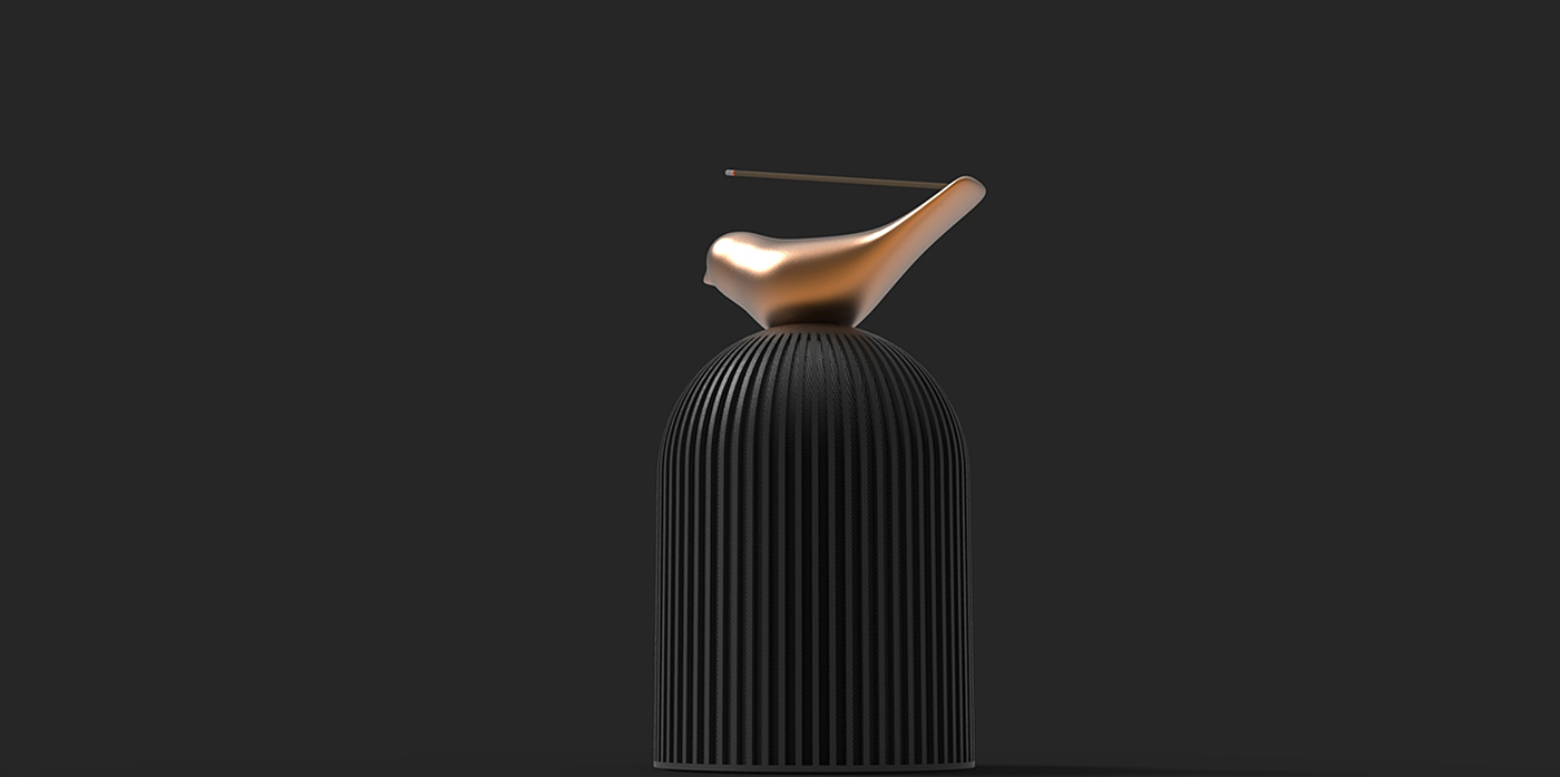 Bird incense applicator，