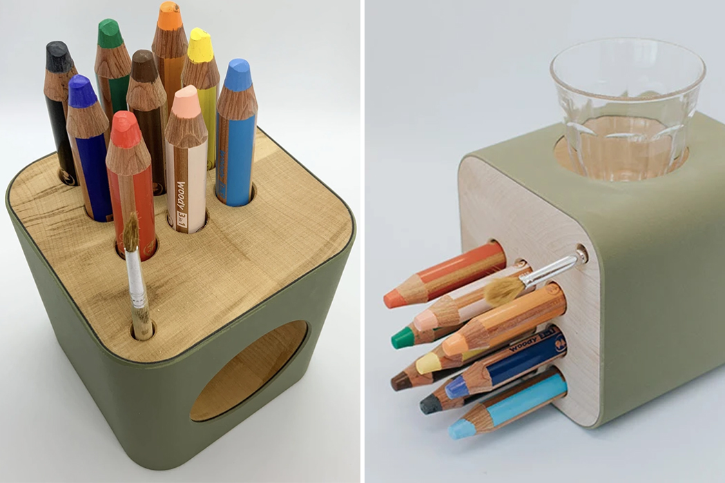 小体积大用处这个多功能笔筒让孩子爱上画画