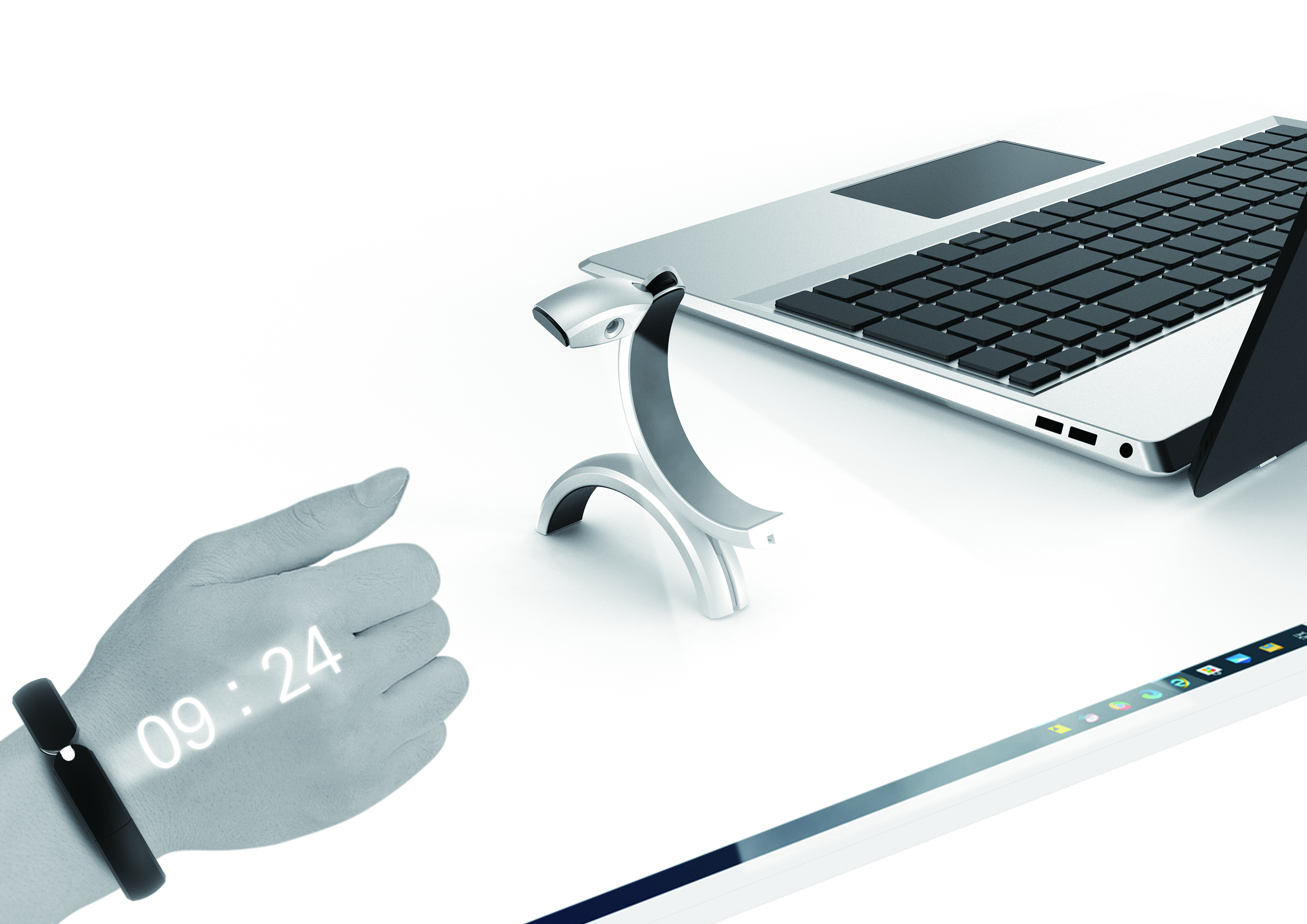 Deformable projector Bracelet，China "Wenqi Award"，gold prize，