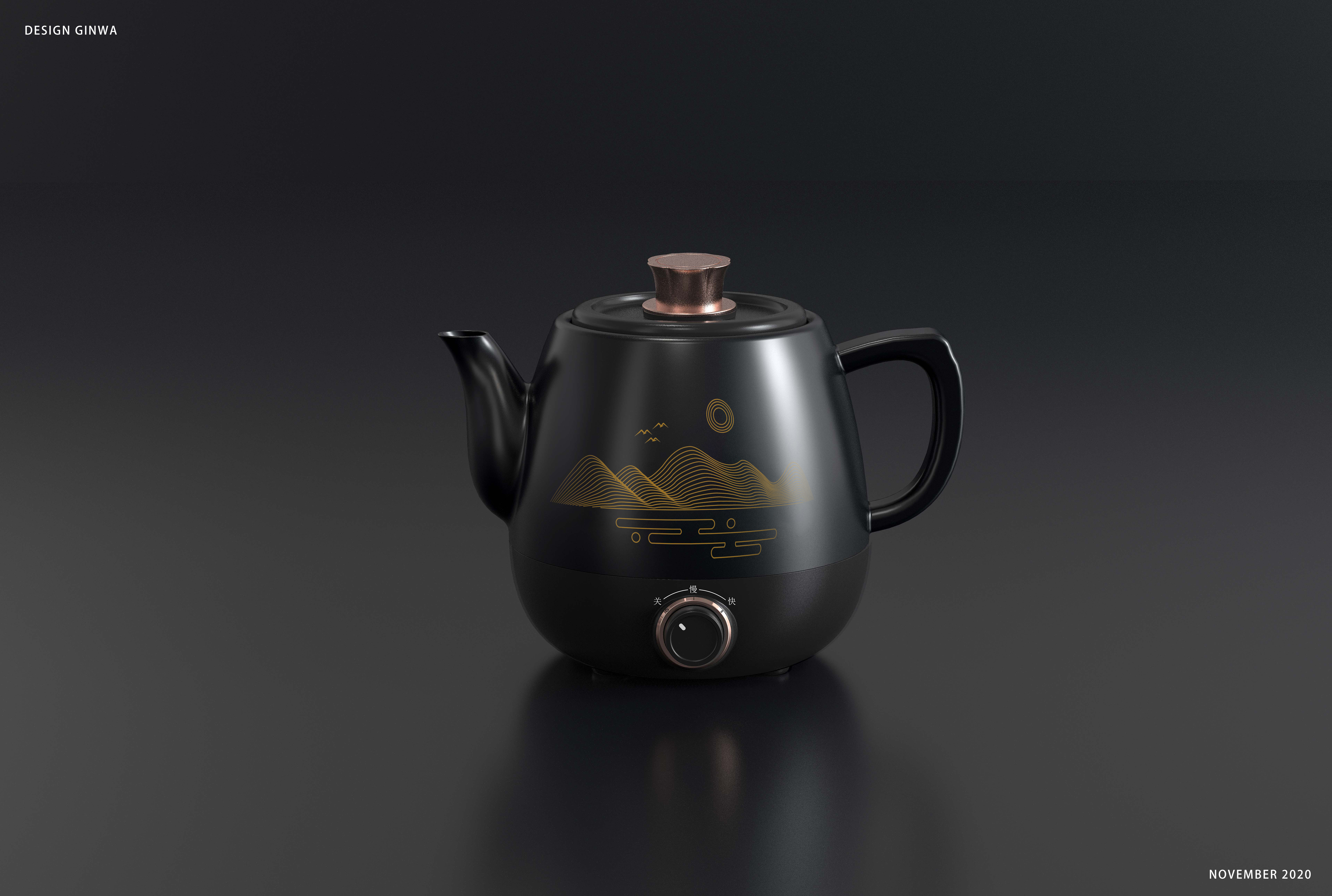 Medicinal food pot，teapot，kettle，health preservation，household electrical appliances，ceramics，young，buddha-like，