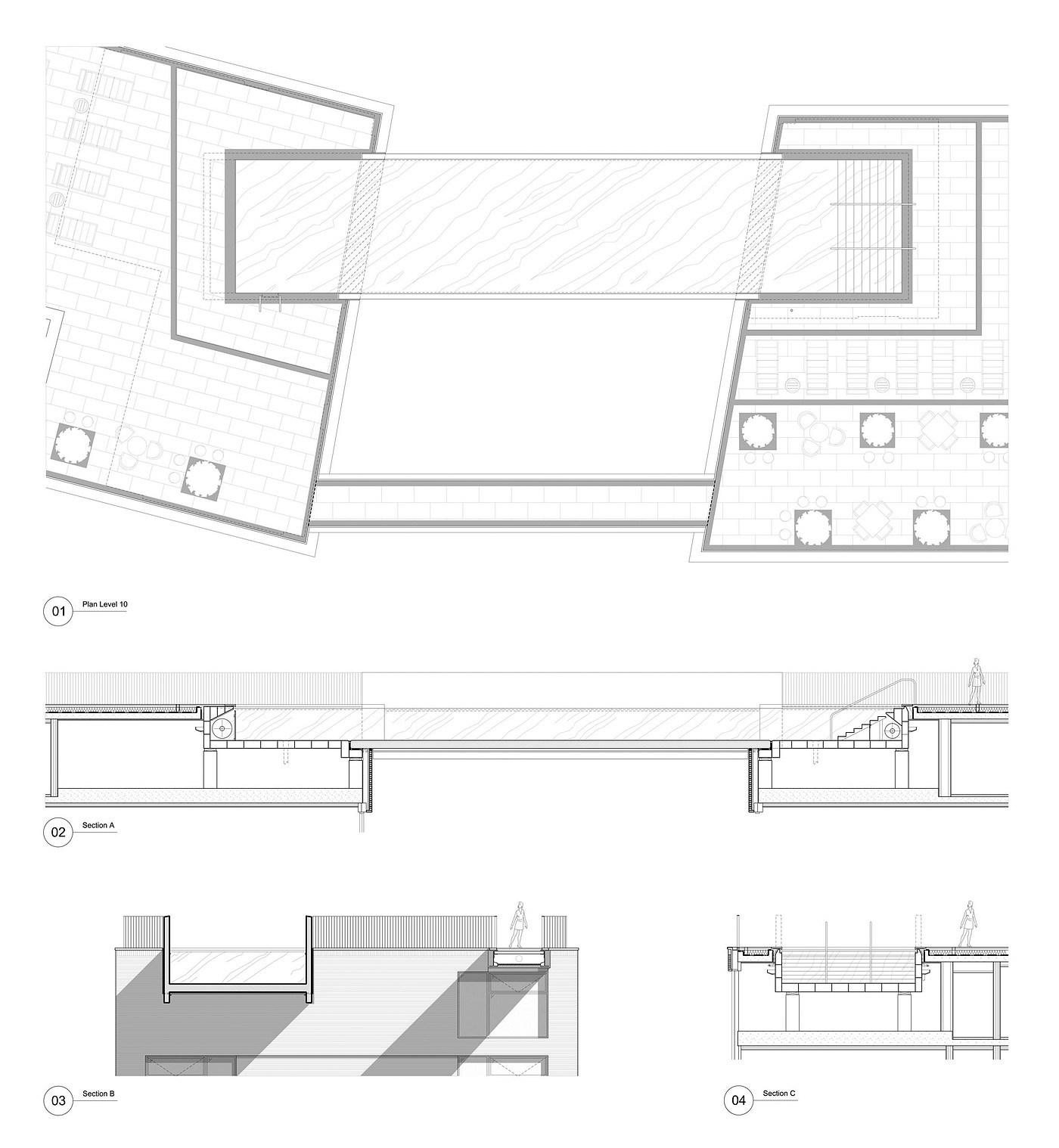 Hal，Game pool，Architecture，Sky Pool，