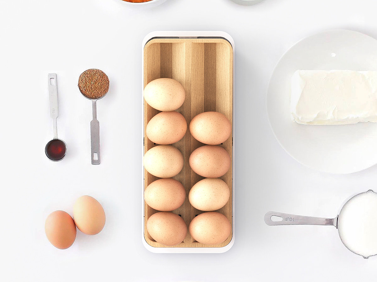 Egg box，conceptual design，Egg Stocker，originality，