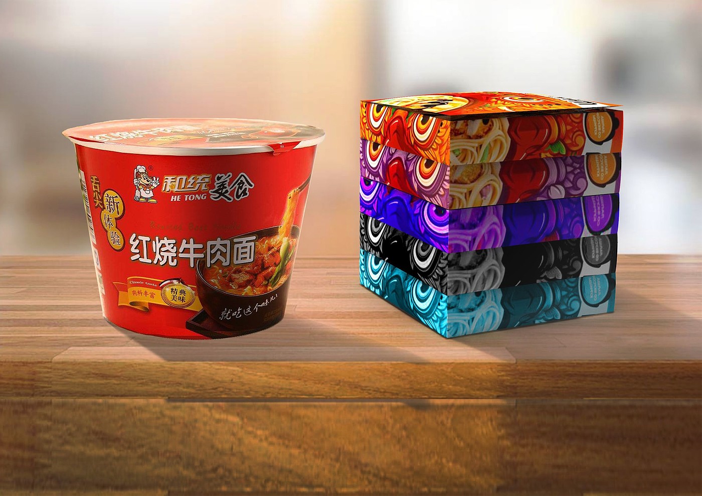 Instant noodle packaging，Silver Award，China "Wenqi Award"，Instant noodle packaging，Silver Award，China "Wenqi Award"，