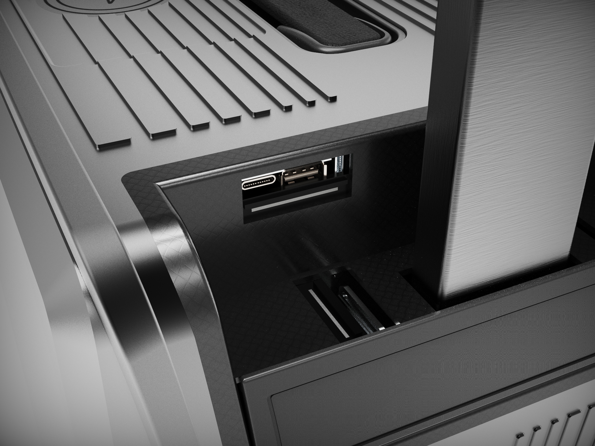 trunk，Intelligent pull rod box，Small pretty waist，Wireless charging，