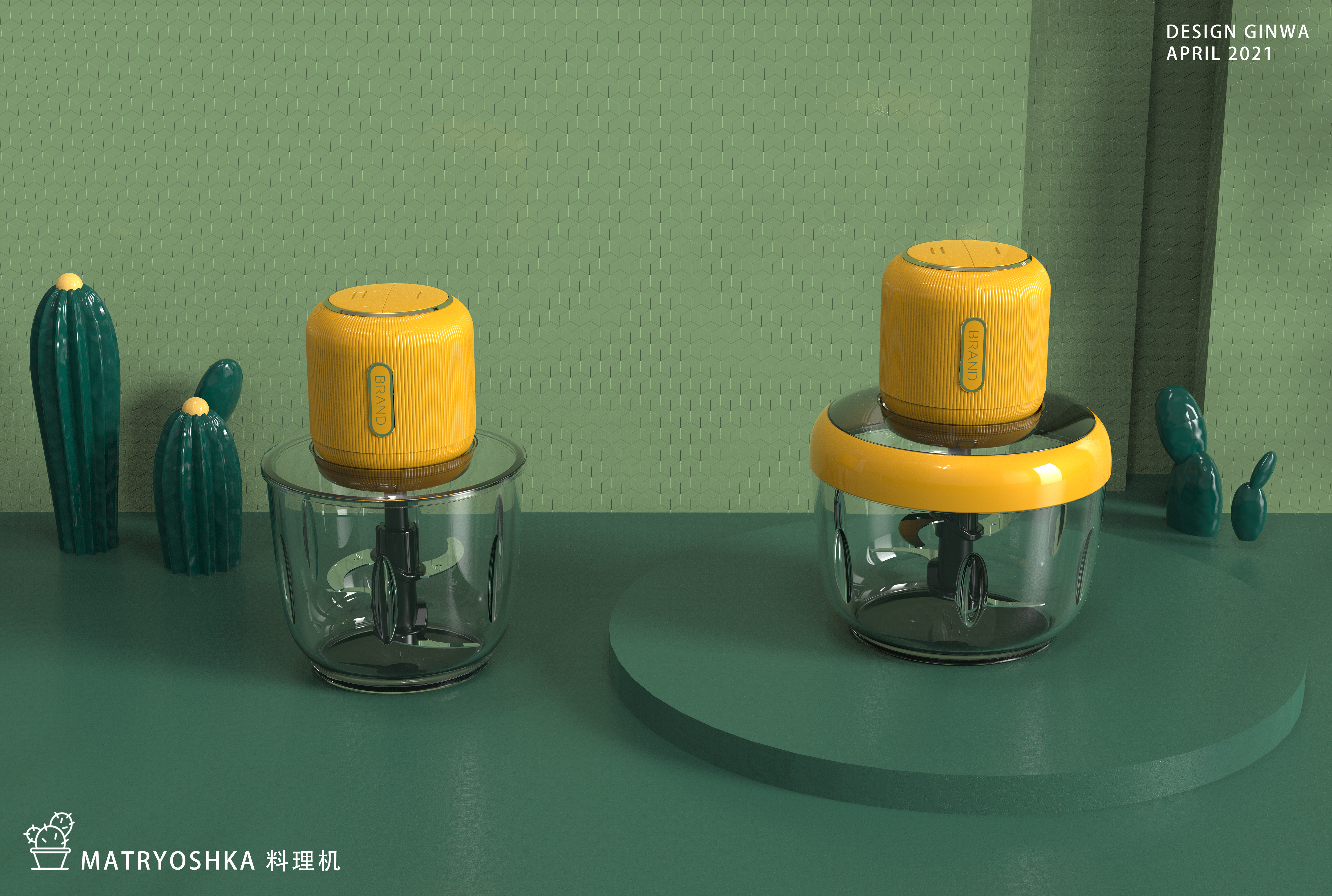 food processor，meat grinder，household electrical appliances，circular，lovely，Wall breaker，Dolls，Double cup，