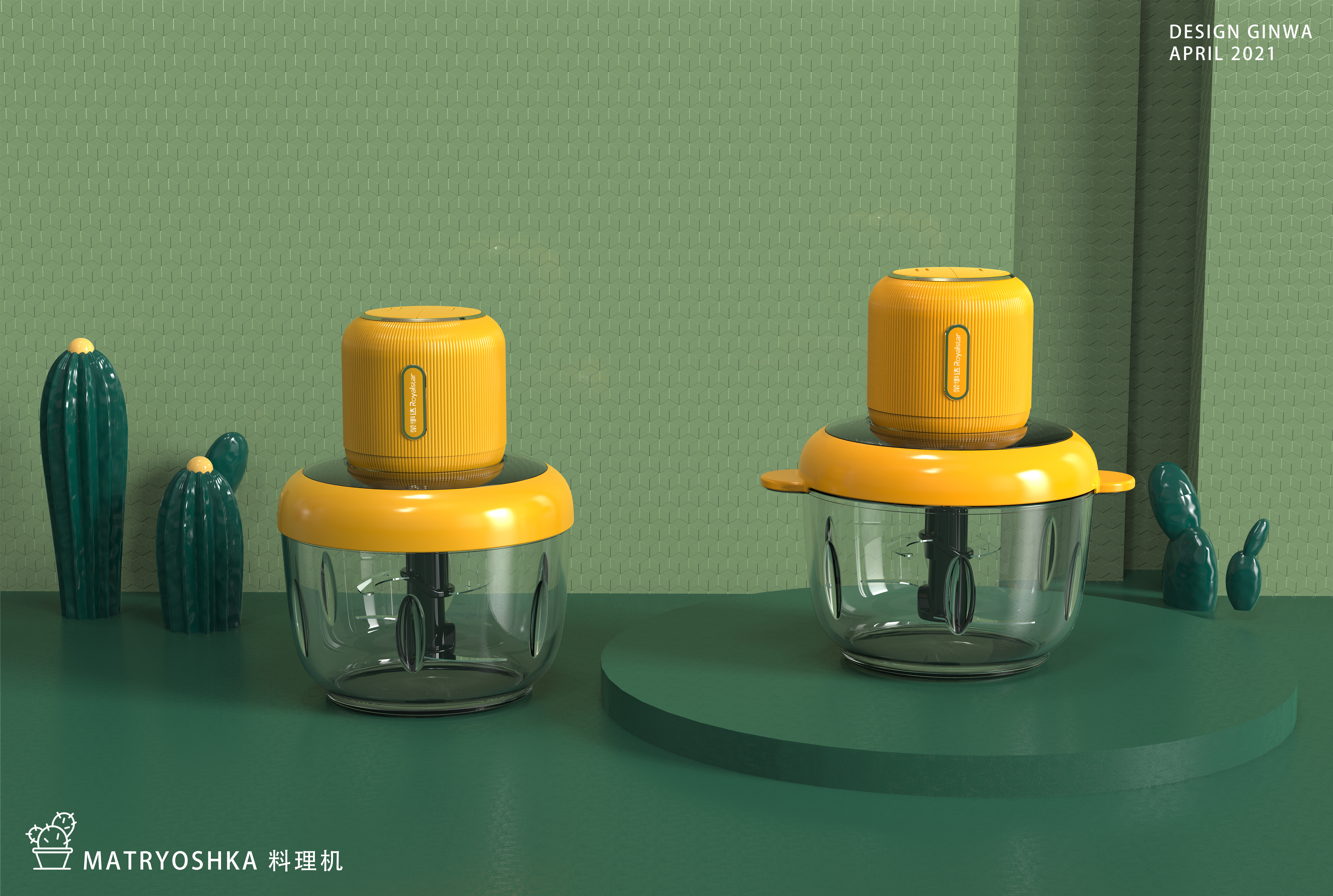 food processor，meat grinder，household electrical appliances，circular，lovely，Wall breaker，Dolls，Double cup，