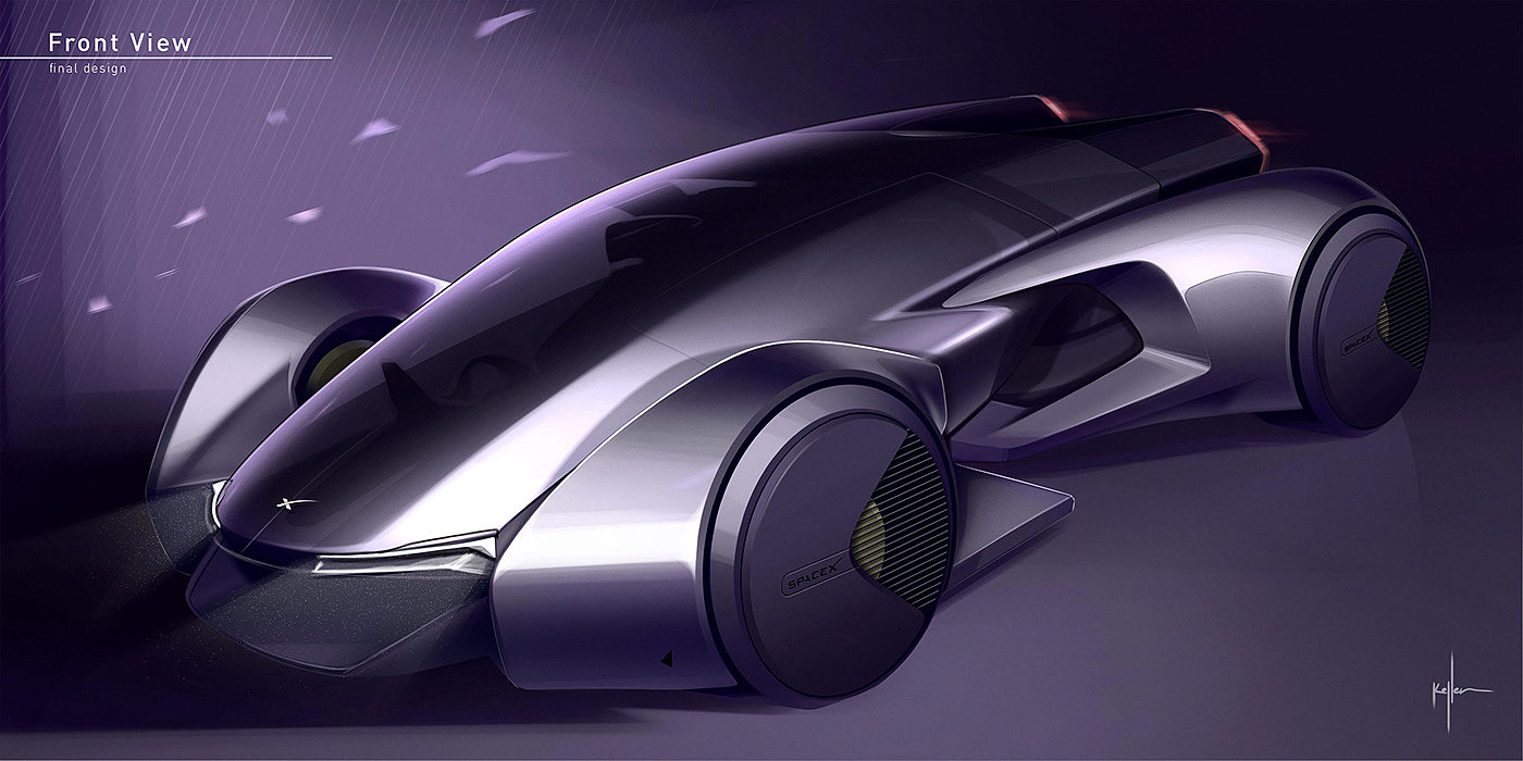 vehicle，Sports car，automobile，SPACEX FUSION，