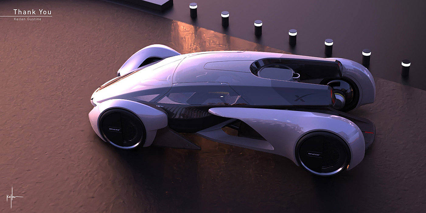 vehicle，Sports car，automobile，SPACEX FUSION，