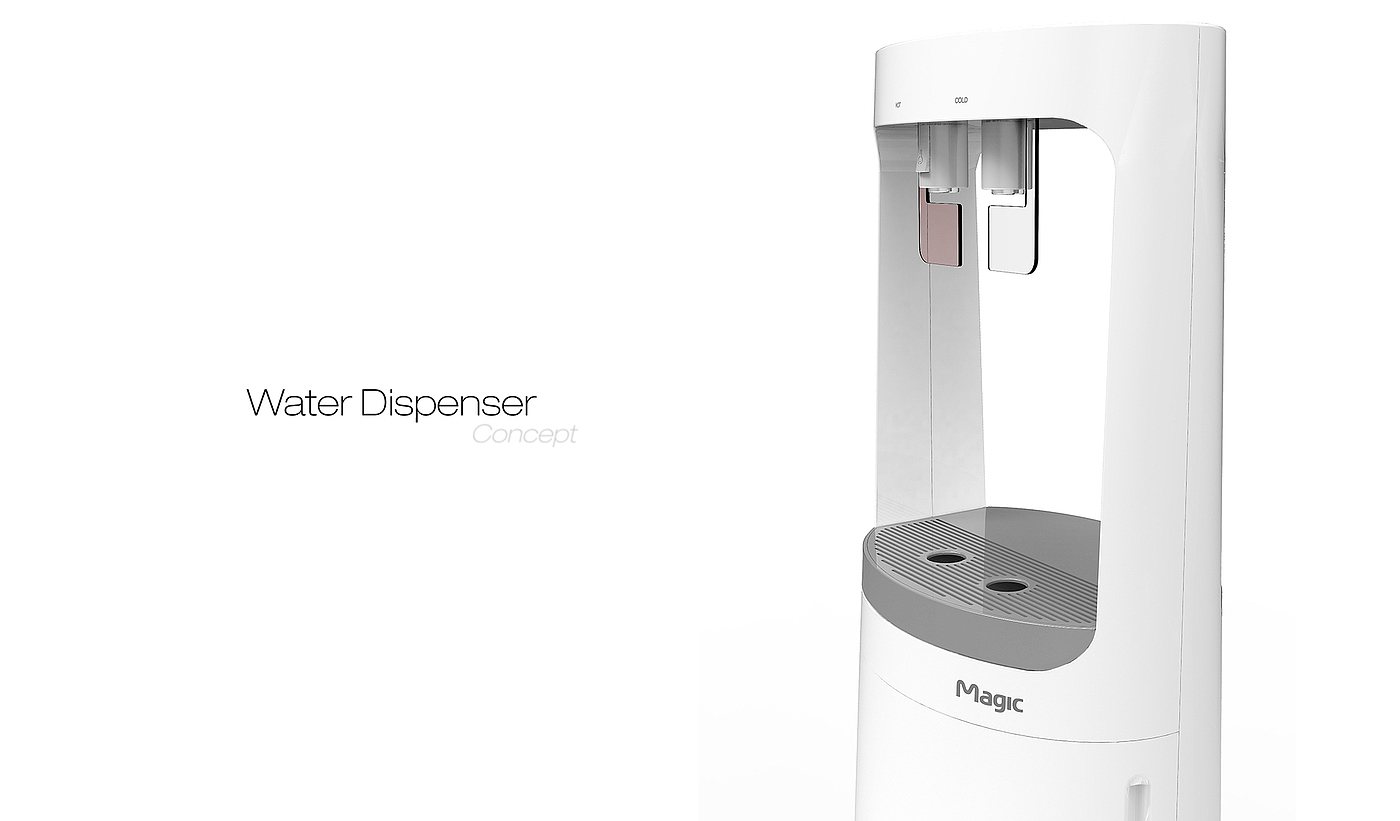 Convenient water change，Barreled water，Water dispenser，conceptual design，