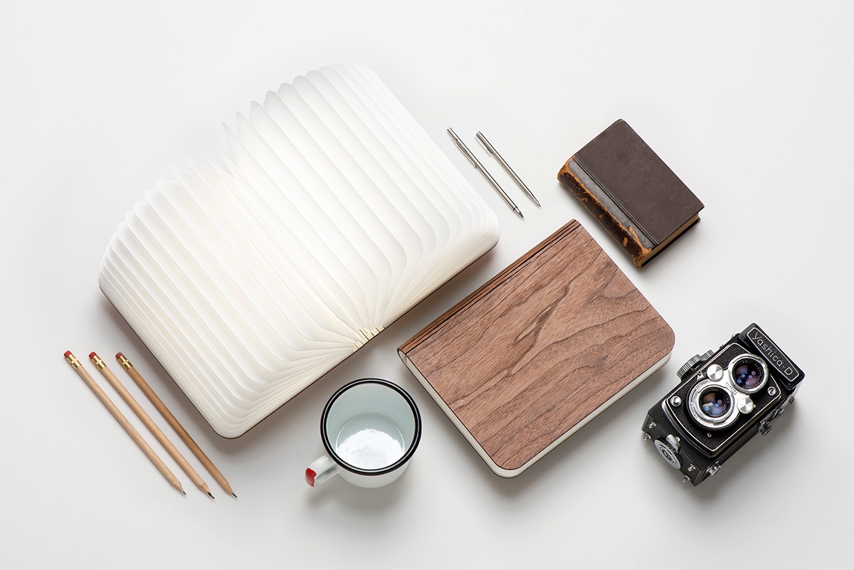 Industrial design, practical design, lamp, book，