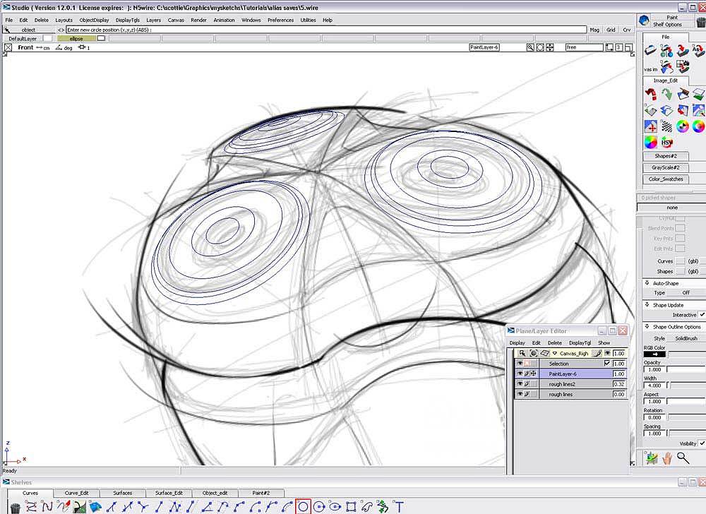 Hand drawn tutorial，Alias，Electric razor，Drawing process，