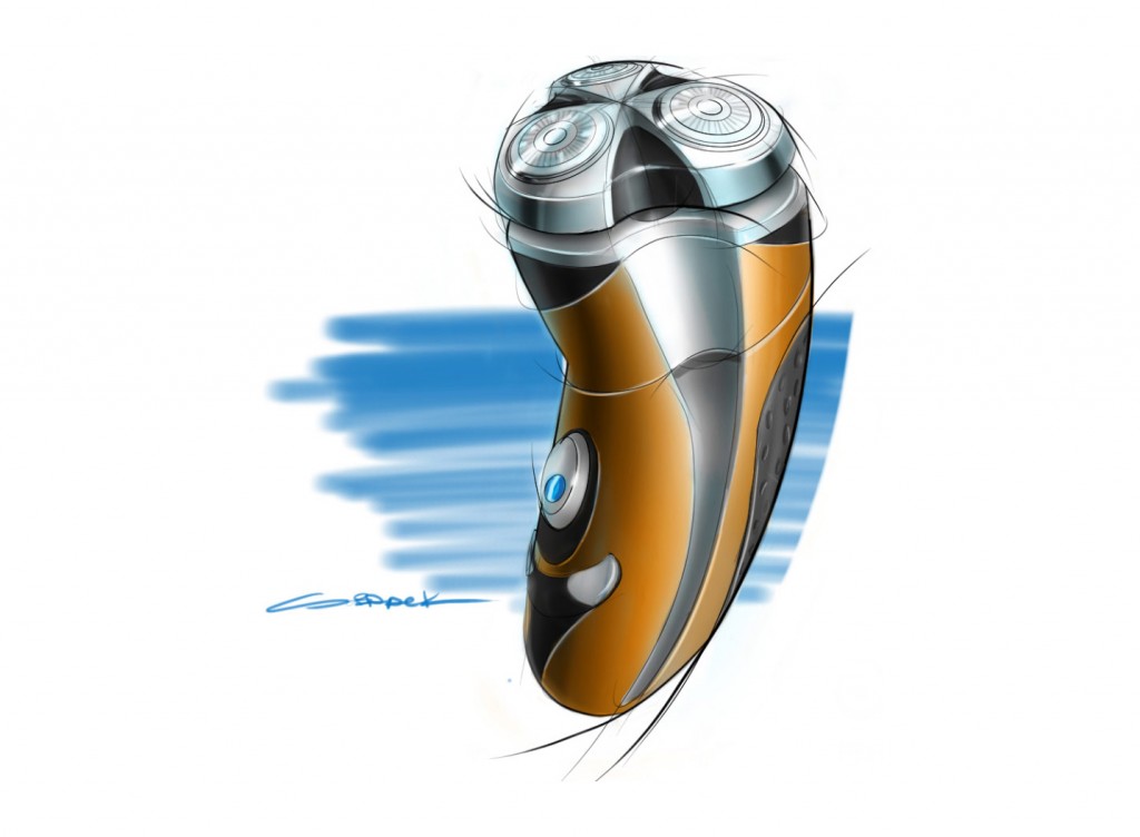 Hand drawn tutorial，Alias，Electric razor，Drawing process，