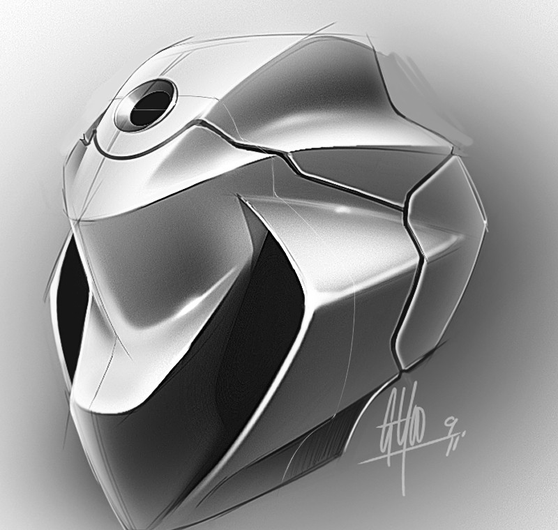 Light and shadow training，Hand drawing of product form，Black and white gray，Designer George Yoo，