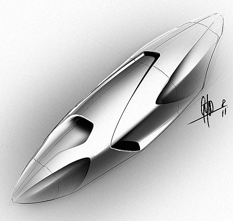 Light and shadow training，Hand drawing of product form，Black and white gray，Designer George Yoo，