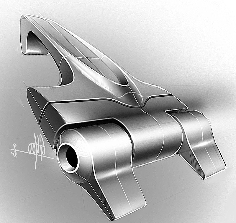 Light and shadow training，Hand drawing of product form，Black and white gray，Designer George Yoo，