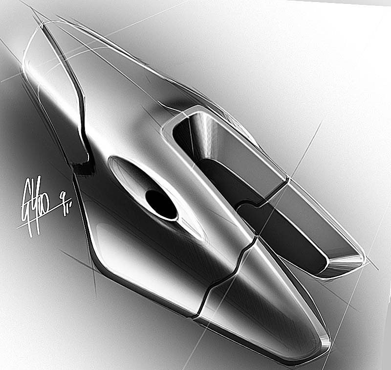 Light and shadow training，Hand drawing of product form，Black and white gray，Designer George Yoo，