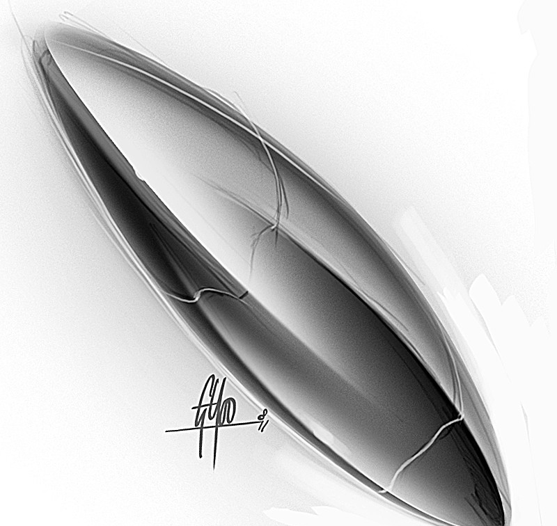 Light and shadow training，Hand drawing of product form，Black and white gray，Designer George Yoo，