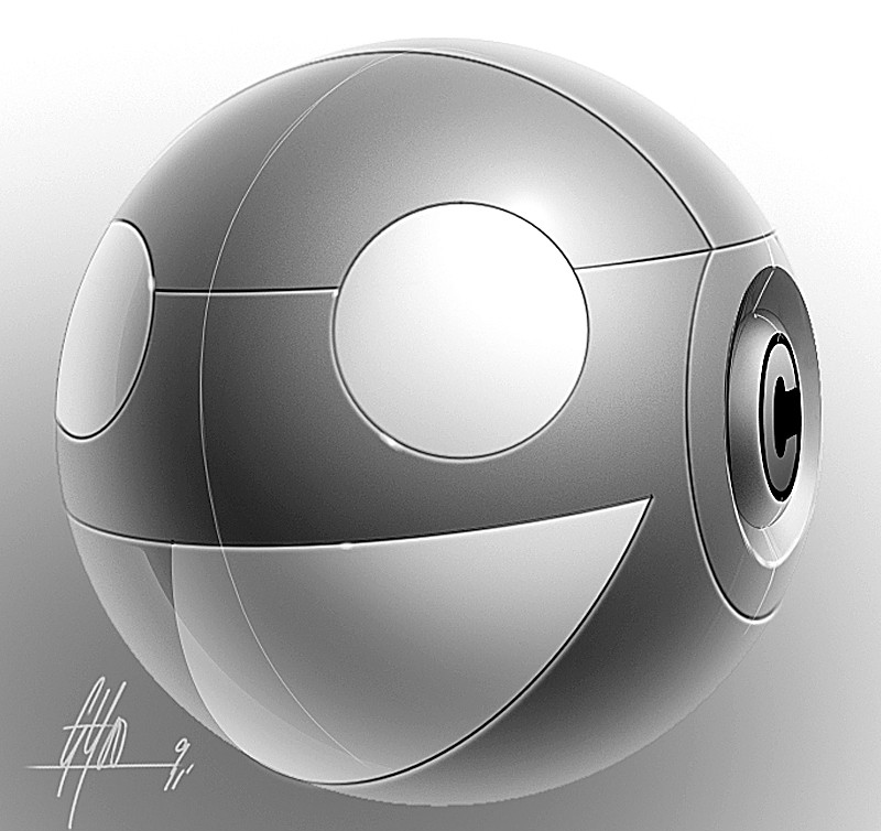 Light and shadow training，Hand drawing of product form，Black and white gray，Designer George Yoo，