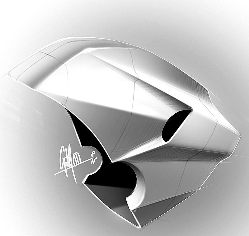 Light and shadow training，Hand drawing of product form，Black and white gray，Designer George Yoo，