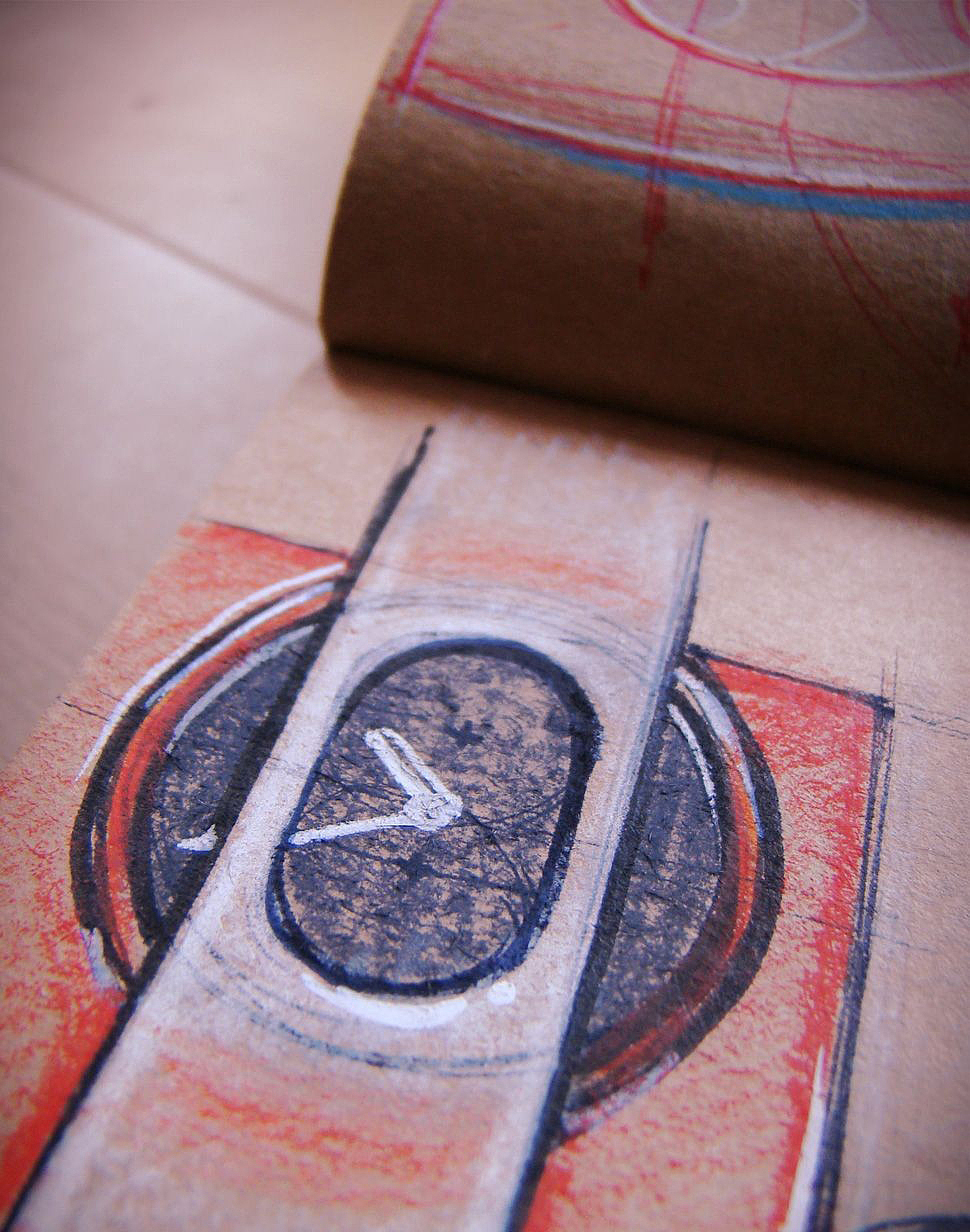 Hand drawn products，design sketch，Toner，marker pen，