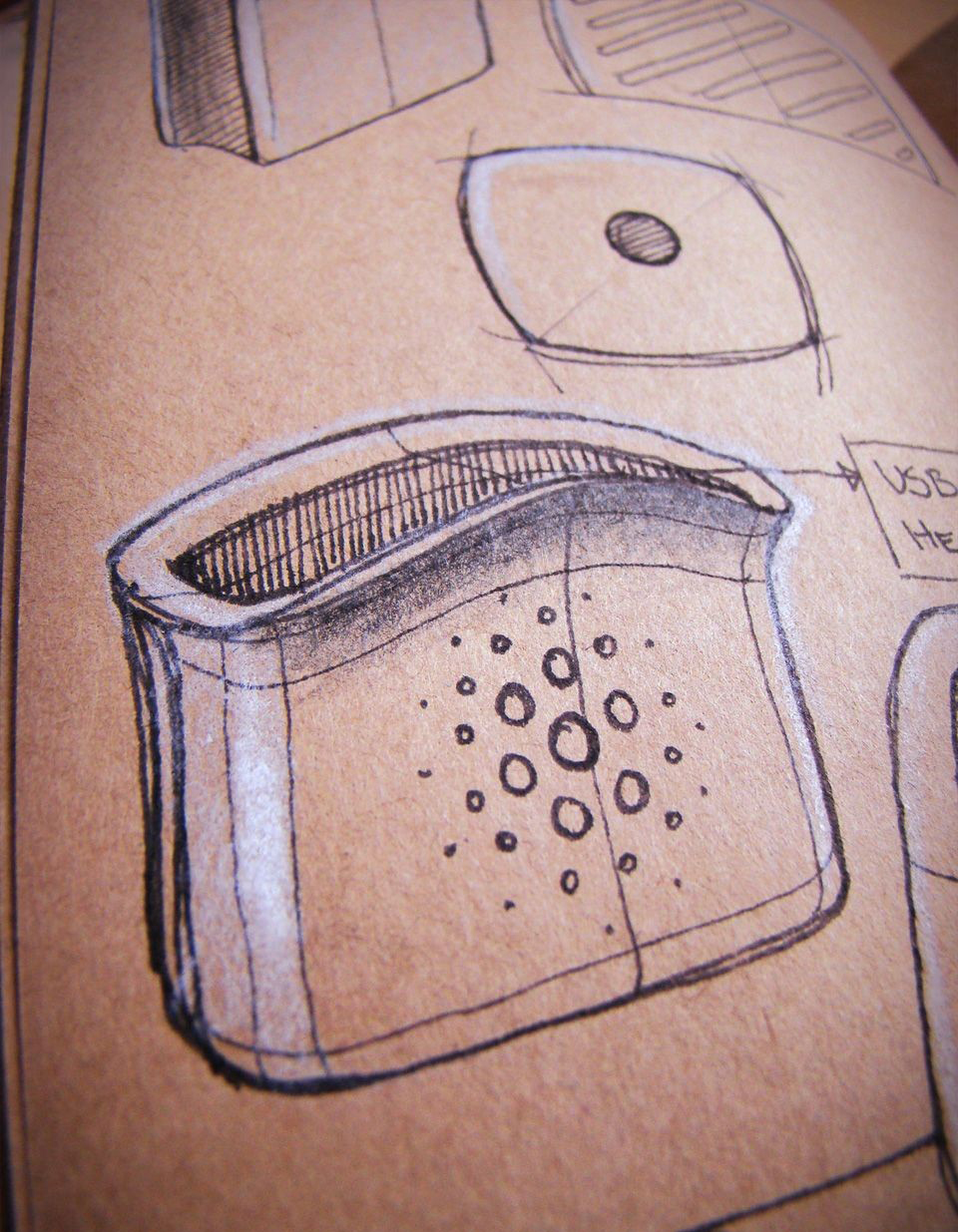 Hand drawn products，design sketch，Toner，marker pen，