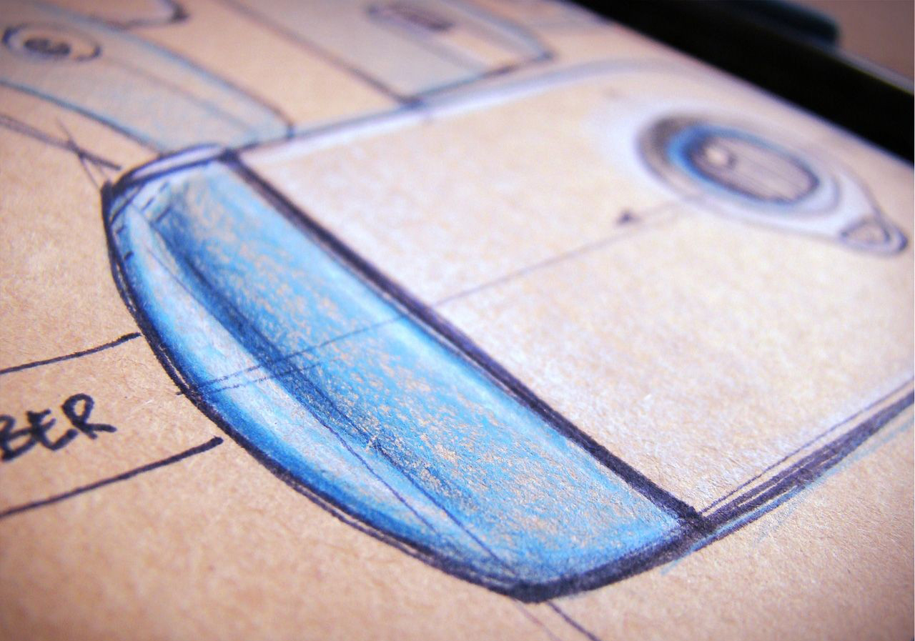 Hand drawn products，design sketch，Toner，marker pen，