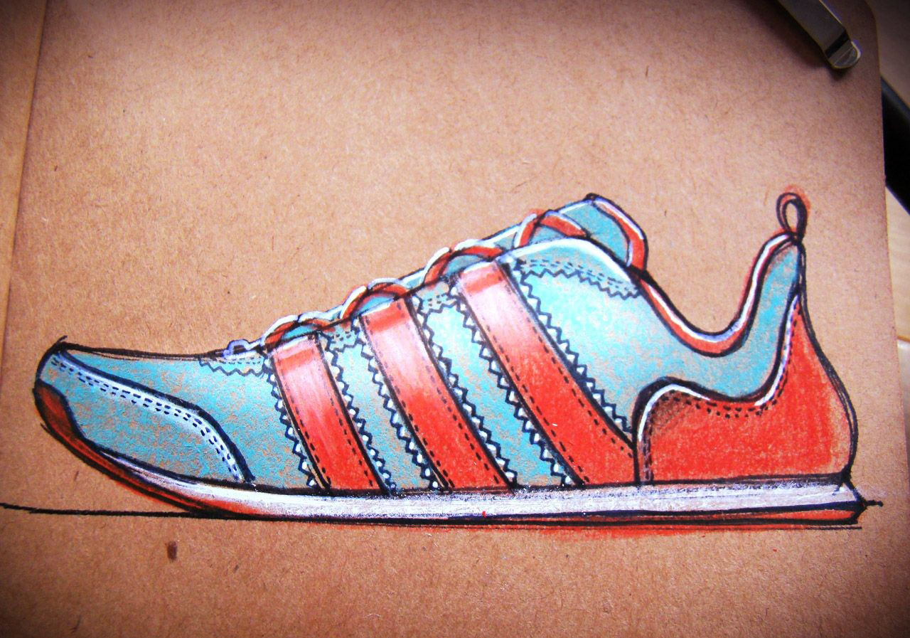 Hand drawn products，design sketch，Toner，marker pen，