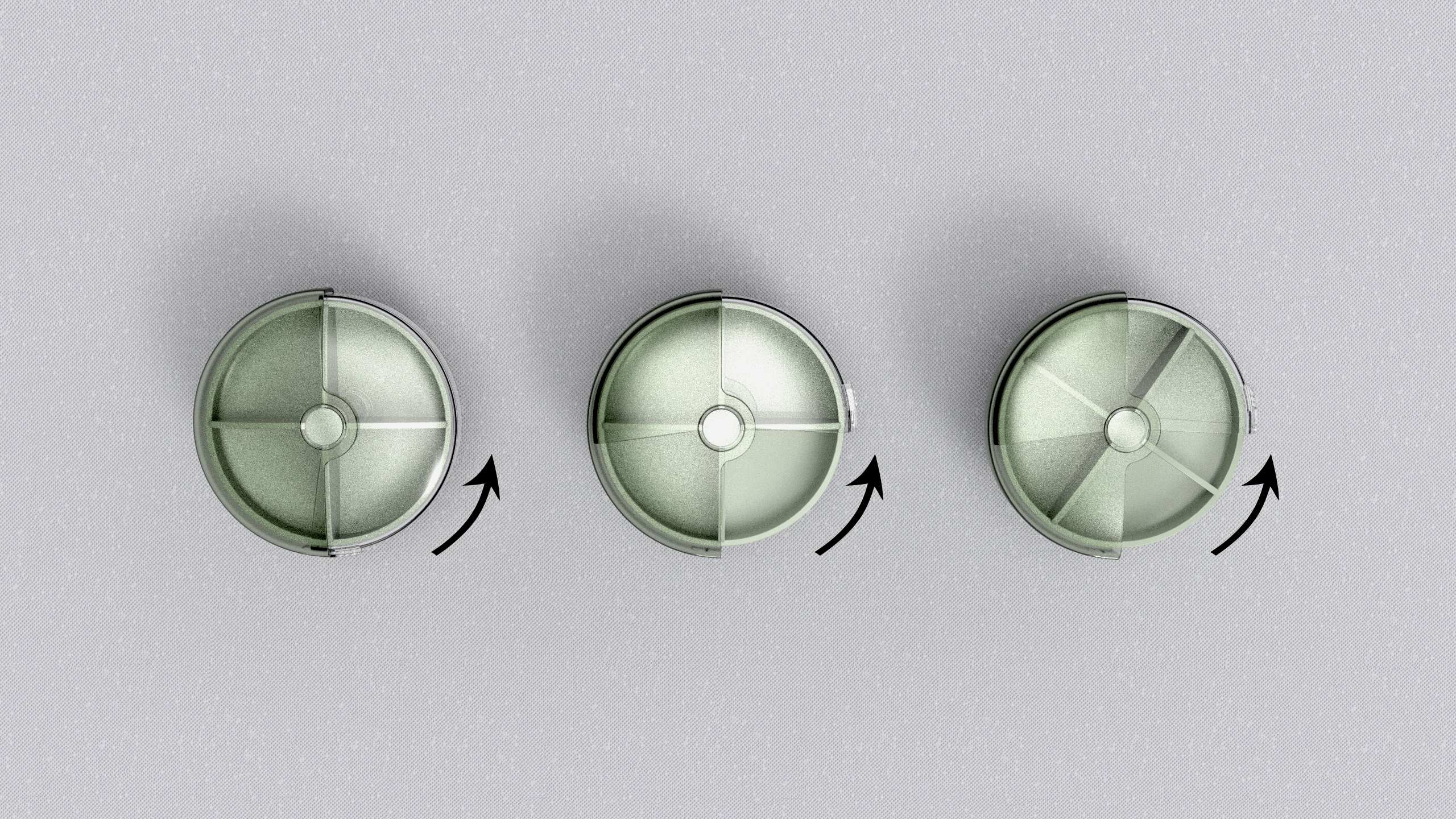 Storage, one hand operation，