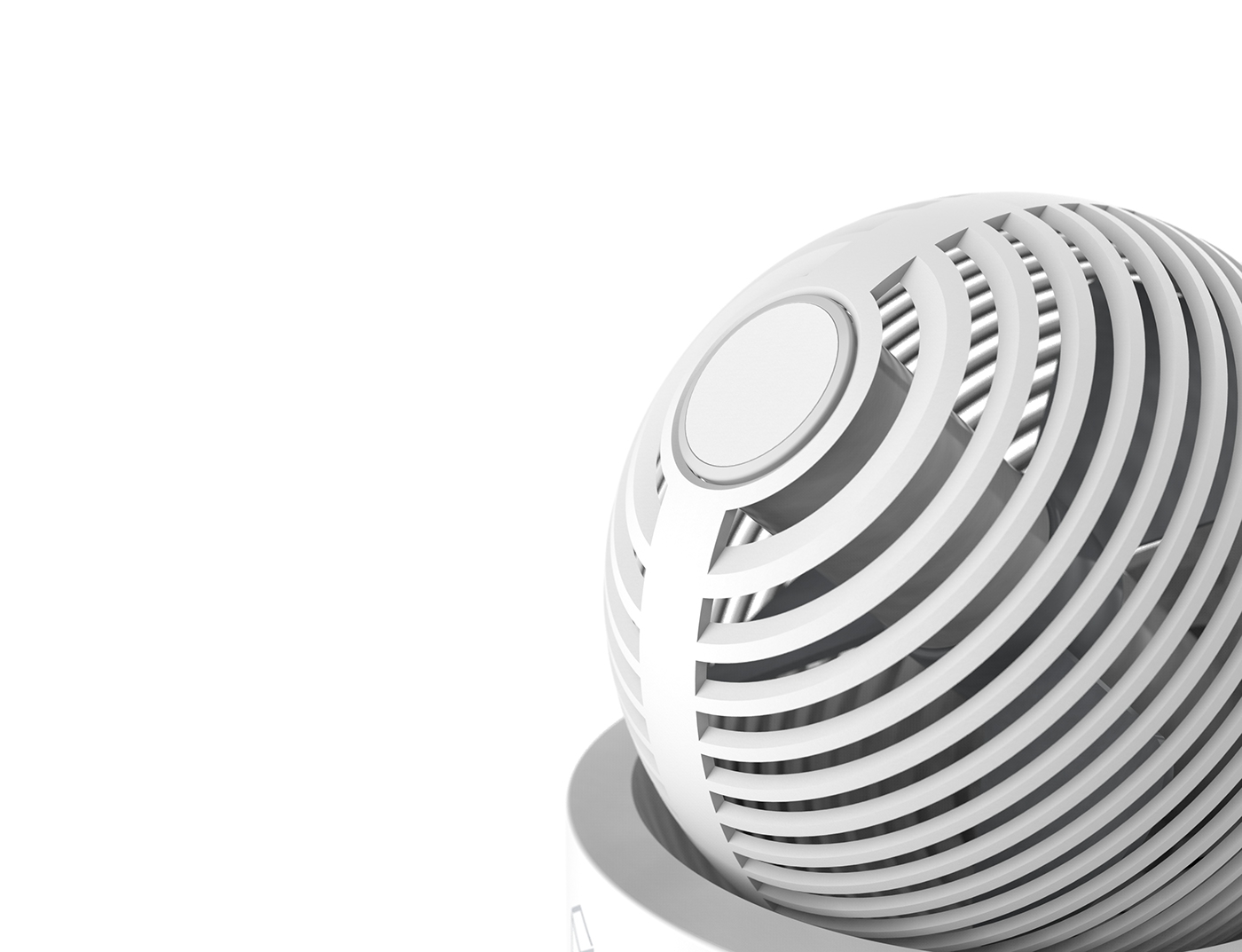 Electric fan，Macubes，white，