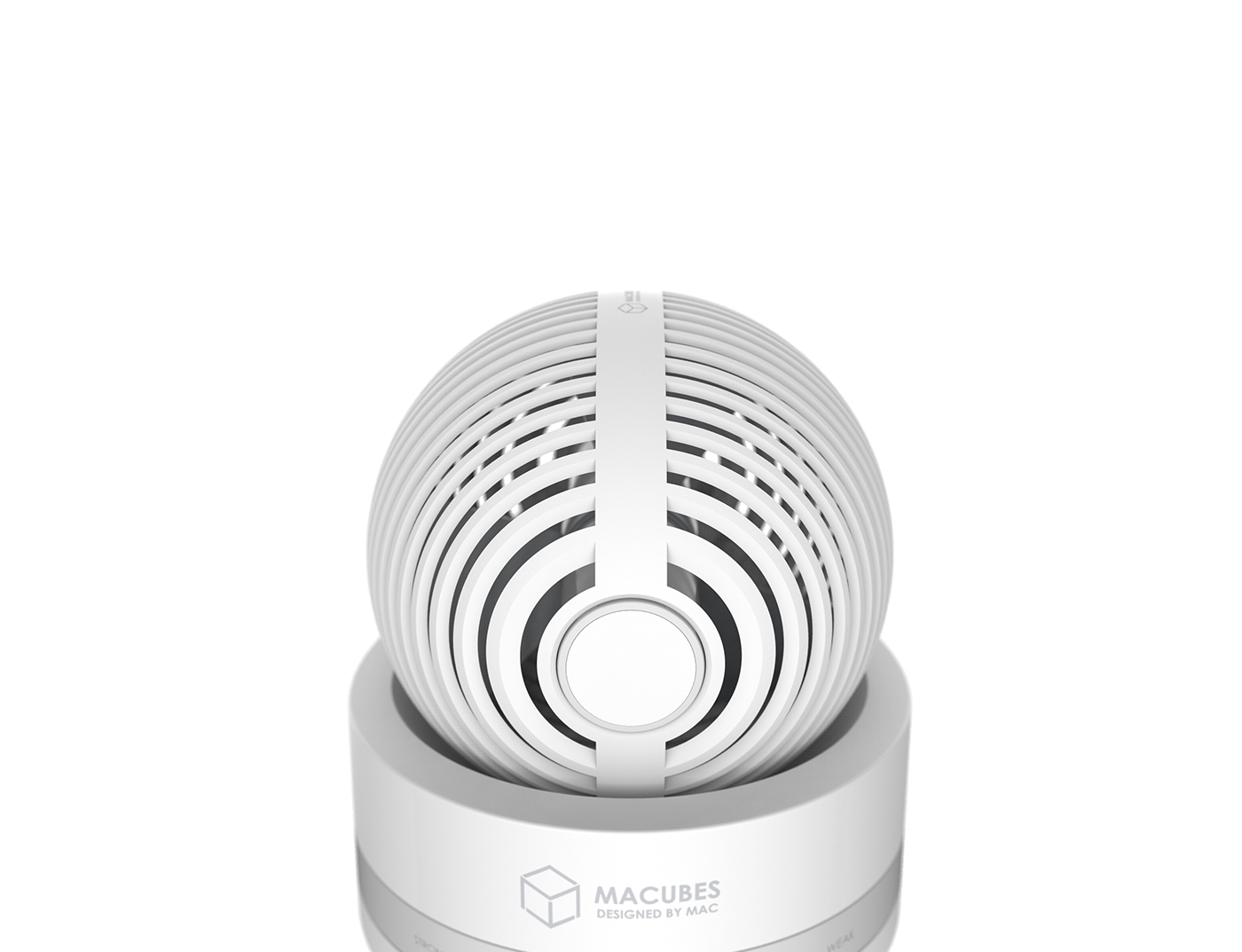 Electric fan，Macubes，white，