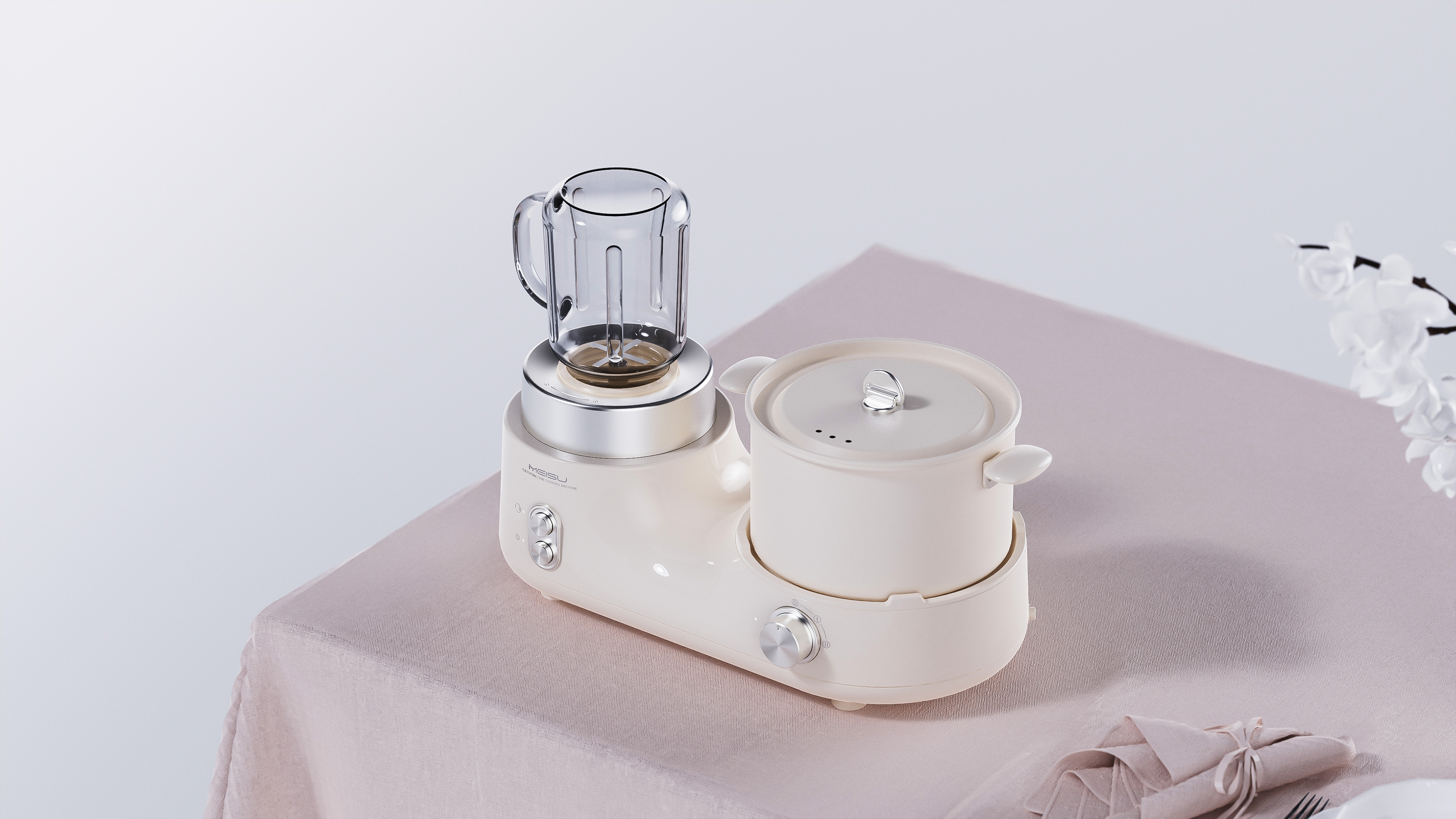 Breakfast machine，Simplicity，Retro，Branch，modelling，