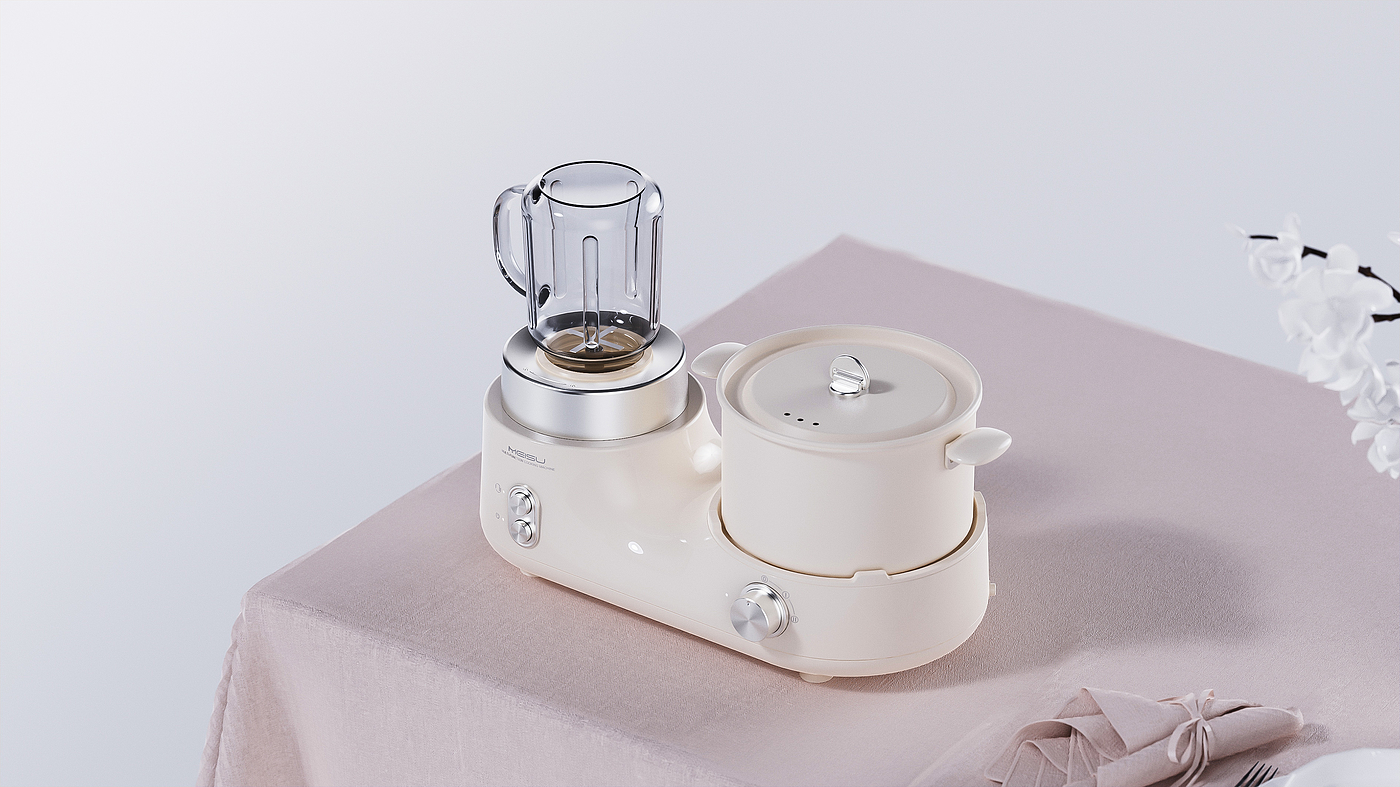 Breakfast machine，Simplicity，Retro，Branch，modelling，