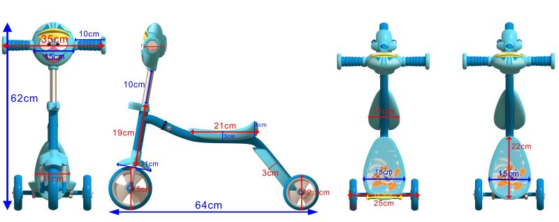 Professional structure and appearance design of children's car，