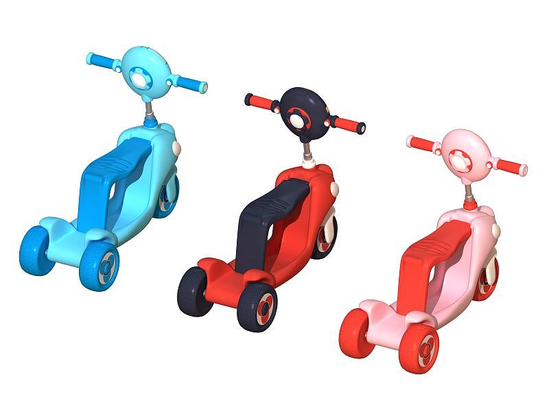 Professional structure and appearance design of children's car，