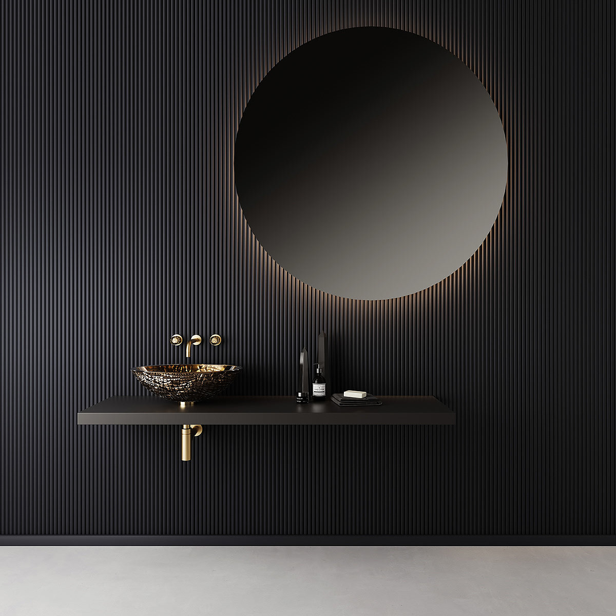 Wash basin，Shower Room，Render，modern，