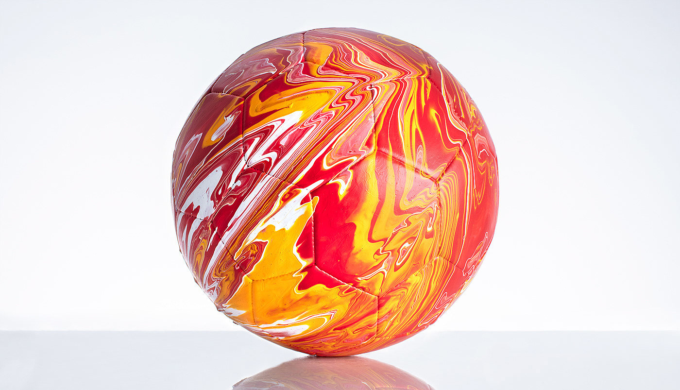 Art，Football，colour，pouring，