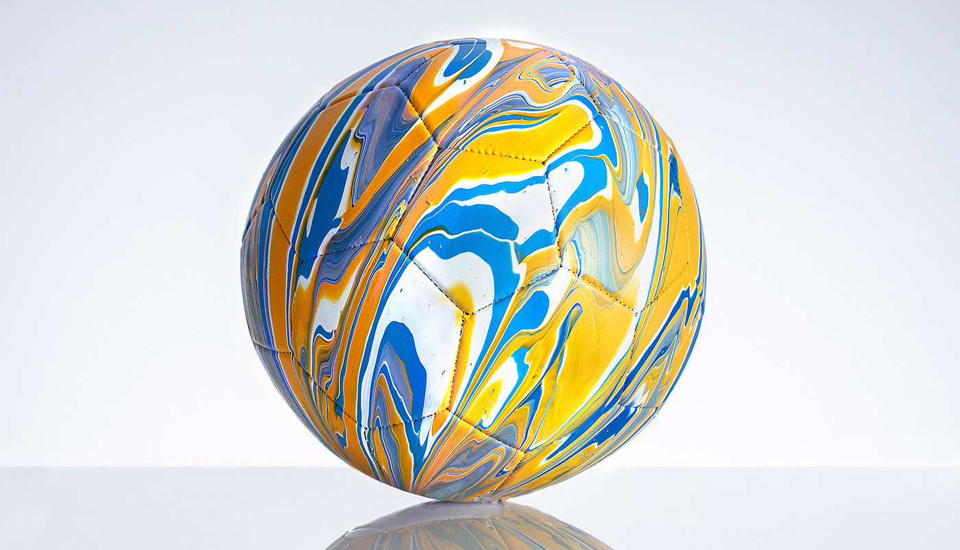 Art，Football，colour，pouring，