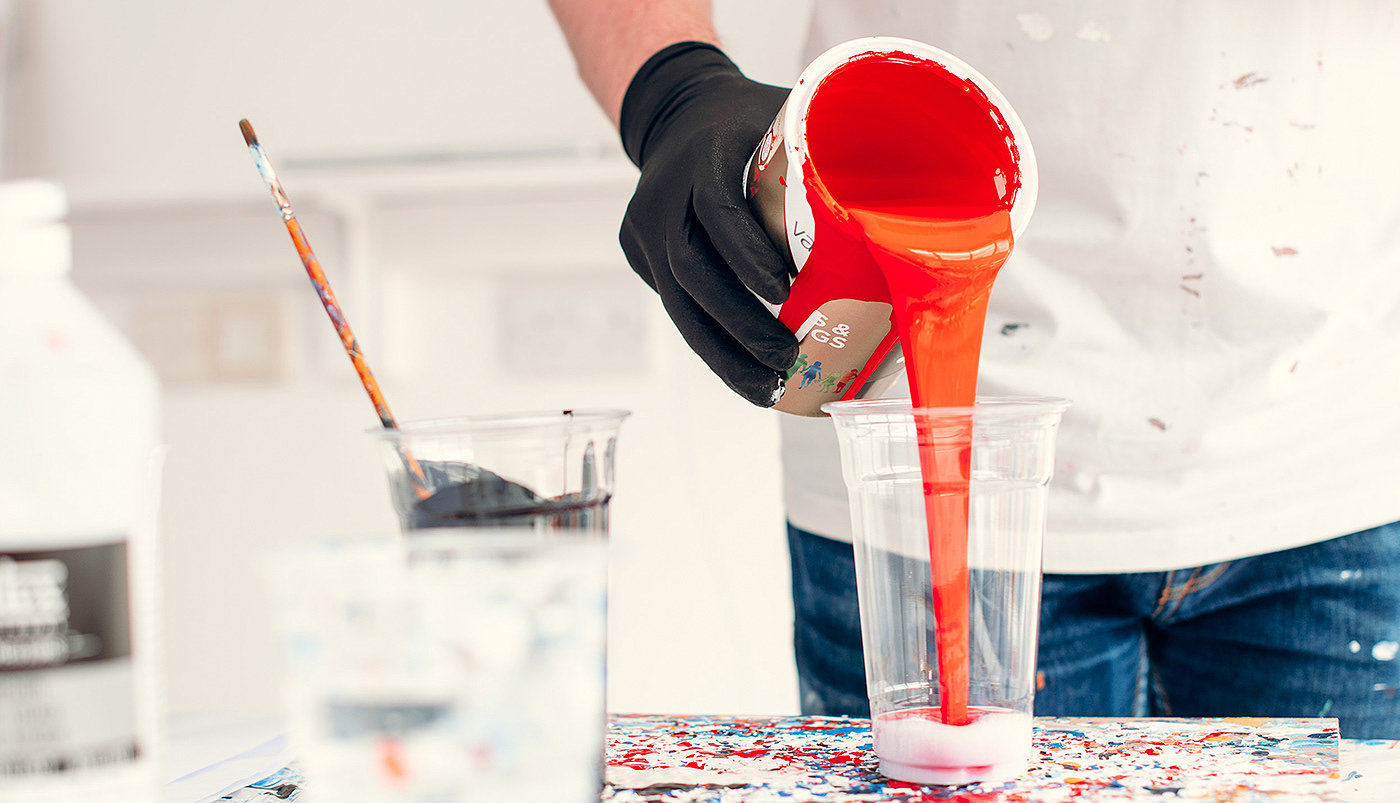 Art，Football，colour，pouring，